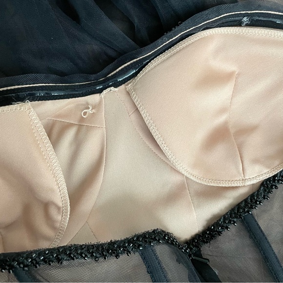 DAVID'S BRIDAL Galina Signature Strapless Corset Gown Tulle Dress #WBM3095 Prom - Picture 14 of 16